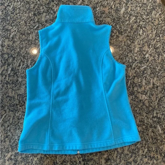 Columbia Fleece Vest Size Women’s XL Blue Turquoise Jacket - Picture 3 of 5